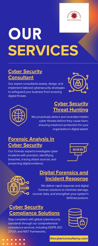 Cyber Security Consultant UAE & USA | Threat Hunting, Forensic & Compliance Solu