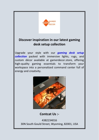 Discover inspiration in our latest gaming desk setup collection