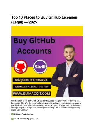 Top 10 Places to Buy GitHub Licenses (Legal) — 2025