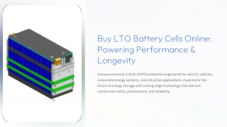 Buy LTO battery cells online