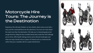 motorcycle hire