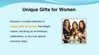 Unique Gifts for Women