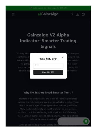 Gainzalgo V2 Alpha Indicator