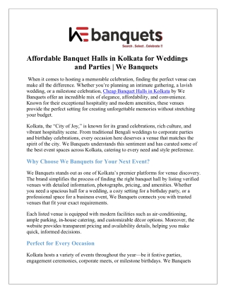 Wedding Lawns in Kolkata – Spacious Outdoor Venues