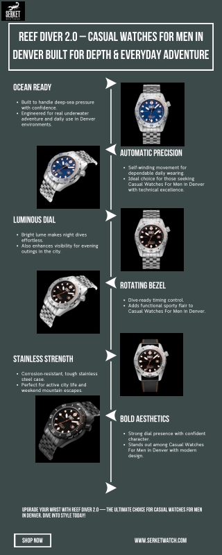 REEF DIVER 2.0 – Casual Watches For Men in Denver Built for Depth & Everyday Adventure  Serket Watch