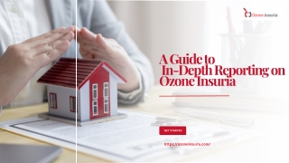 A Guide to In-Depth Reporting on Ozone Insuria