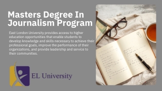 Masters Degree In Journalism Program