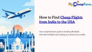 Cheap Flights from India to USA – Save Big on Your Next Trip