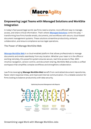 imanage worksite web