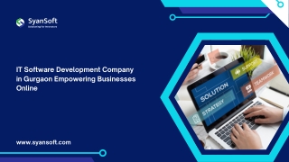 IT Software Development Company in Gurgaon Empowering Businesses Online