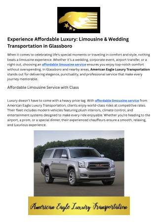 Luxury limo service near me