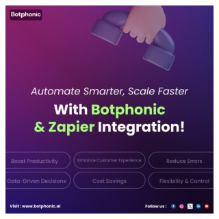 Automate Smarter, Scale Faster with Botphonic & Zapier Integration!