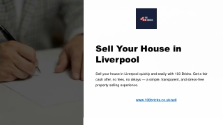 Sell Your House Fast | Reliable Property Buyers | 100 Bricks