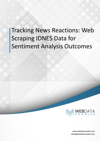 Web Scraping IDNES Data for Sentiment Analysis Insights 2025