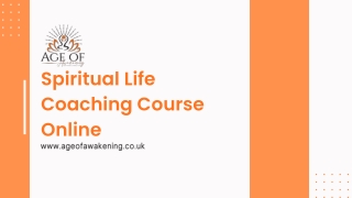 Spiritual Life Coaching Course Online for Personal Growth