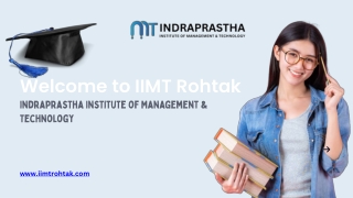 Build Your Future with the Best MBA Course in Rohtak at IIMT Rohtak