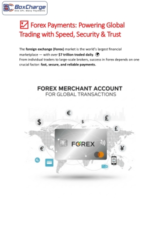Forex Payments-Powering Global Trading with Speed, Security & Trust