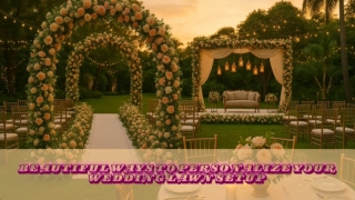Beautiful Ways to Personalize Your Wedding Lawn Setup