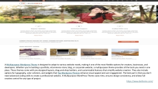 Responsive Wordpress Template