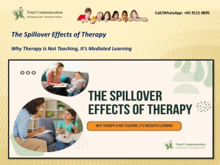 The Spillover Effects of Therapy