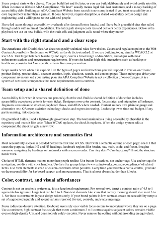 How to Build an ADA Compliant Website from Scratch