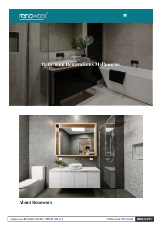 Bathroom Renovations Melbourne