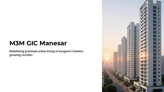 M3M GIC Manesar | Offers Prime Home in Gurgaon