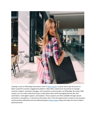 Wati Coupon – Save on WhatsApp CRM & Automation Tools