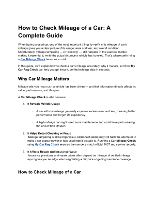 How to Check Mileage of a Car_ A Complete Guide