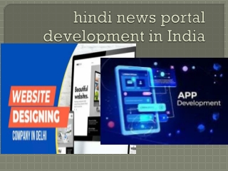 hindi news portal development in India