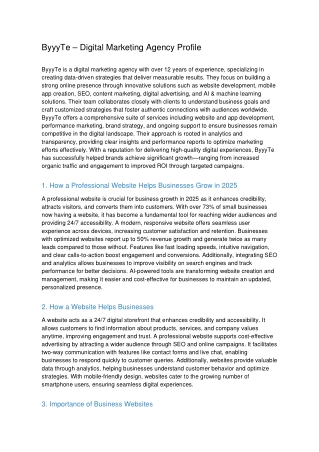 ByyyTe — Trusted Digital Marketing & Technology Partner | Data-Driven Growth Exp