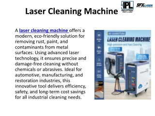 Smart Laser Cleaning & Welding Machines with Portable Dot Peen Markers