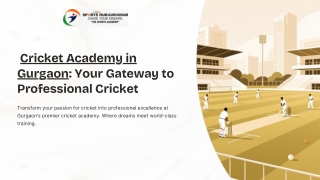 Best Cricket Academy in Gurgaon – Sports Hub Center