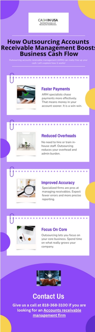 How Outsourcing Accounts Receivable Management Boosts Business Cash Flow