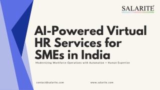AI-Powered Virtual HR Services for SMEs in India