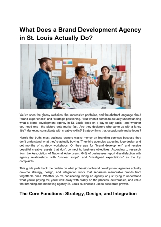 What Does a Brand Development Agency in St. Louis Actually Do_