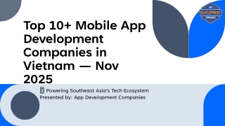 Top 10  Mobile App Development Companies in Vietnam