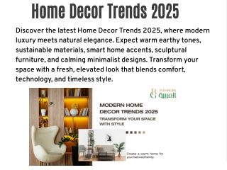 ✅ Home Decor Trends 2025