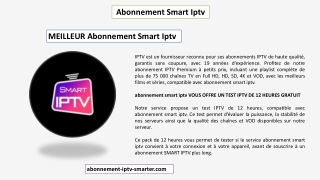 Abonnement IPTV