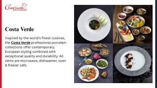 Cafe by Costa Verde – Contemporary Porcelain Collection for Modern Dining