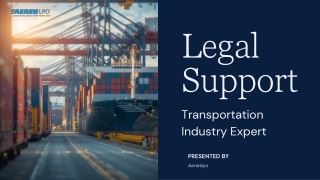 Legal Support for Transportation Industry Expert