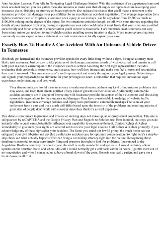 Auto Accident Attorney: Your Ally In Browsing Legal Difficulties Learner