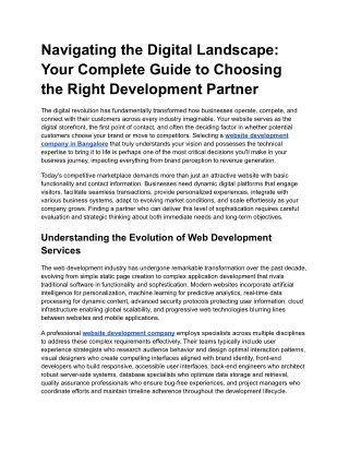 Navigating the Digital Landscape_ Your Complete Guide to Choosing the Right Development Partner