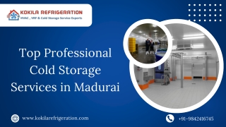 Top Professional Cold Storage Services in Madurai