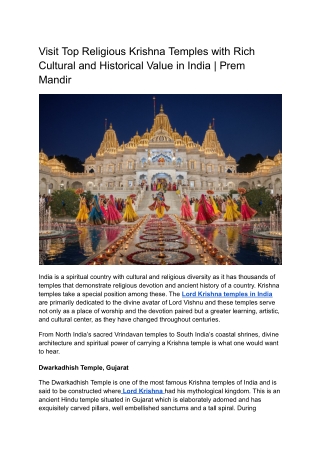 Visit Famous Radhe Krishna Temple in World | Prem Mandir