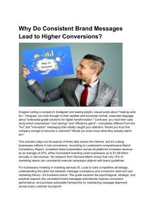 Why Do Consistent Brand Messages Lead to Higher Conversions_