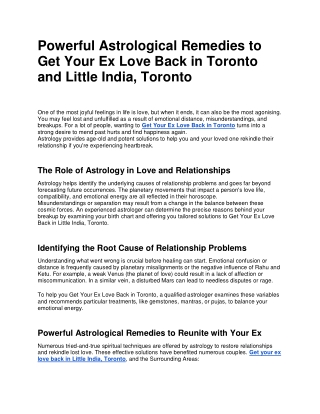 Restore Peace and Positivity through Powerful Negative Energy Removal in Toronto