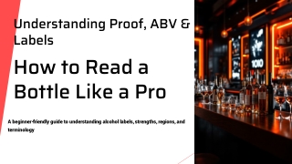 How to Read Alcohol Labels — Decode Terms Like a Sommelier