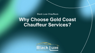 What Are Gold Coast Chauffeur Services?