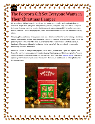 The Popcorn Gift Set Everyone Wants in Their Christmas Hamper